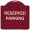 Signmission Designer Series Sign-Reserved Parking, Burgungy Heavy-Gauge Aluminum, 18" x 18", BU-1818-9900 A-DES-BU-1818-9900 - alternate 1